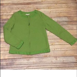 COLDWATER CREEK  zip up waffle weave jacket Med.